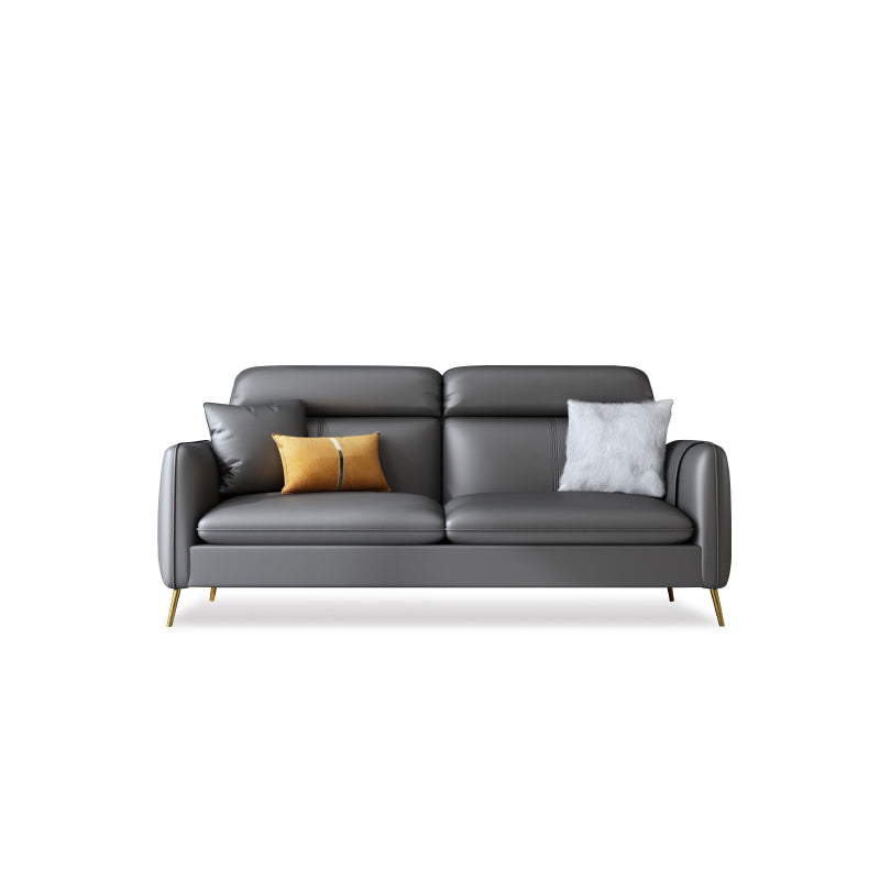 Faux Leather Modern Sofa 30"W Sofa with Storage for Living Room 71"L x 30"W x 39"H Clearhalo 'furn' 'furn_sofas' 'Furniture' 'furniture_sofas' 'kitchen' 'kitchen_sofas' 'Living Room Furniture' 'Sofa' 'sofas' 4749371
