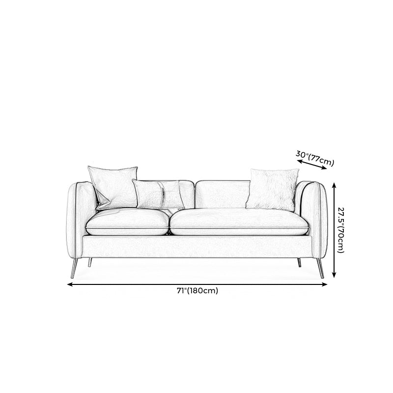 Faux Leather Modern Sofa 30"W Sofa with Storage for Living Room Clearhalo 'furn' 'furn_sofas' 'Furniture' 'furniture_sofas' 'kitchen' 'kitchen_sofas' 'Living Room Furniture' 'Sofa' 'sofas' 4749380