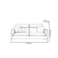 Faux Leather Modern Sofa 30"W Sofa with Storage for Living Room Clearhalo 'furn' 'furn_sofas' 'Furniture' 'furniture_sofas' 'kitchen' 'kitchen_sofas' 'Living Room Furniture' 'Sofa' 'sofas' 4749384