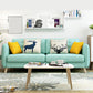 Modern Macaroon Square Arm Sofa 4 Wood Legs Cushions Sofa for Apartment Green Clearhalo 'furn' 'furn_sofas' 'Furniture' 'furniture_sofas' 'kitchen' 'kitchen_sofas' 'Living Room Furniture' 'Sofa' 'sofas' 4749386