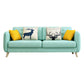 Modern Macaroon Square Arm Sofa 4 Wood Legs Cushions Sofa for Apartment Clearhalo 'furn' 'furn_sofas' 'Furniture' 'furniture_sofas' 'kitchen' 'kitchen_sofas' 'Living Room Furniture' 'Sofa' 'sofas' 4749391