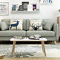 Modern Macaroon Square Arm Sofa 4 Wood Legs Cushions Sofa for Apartment Light Gray Clearhalo 'furn' 'furn_sofas' 'Furniture' 'furniture_sofas' 'kitchen' 'kitchen_sofas' 'Living Room Furniture' 'Sofa' 'sofas' 4749394