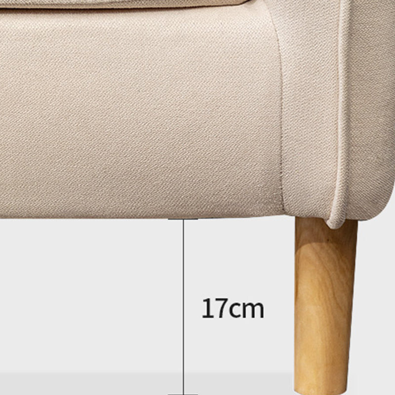 Contemporary Cotton Blend Tufted Slipcovered Sofa with Square Arm Clearhalo 'Furniture' 'furniture_sofas' 'kitchen' 'kitchen_sofas' 'Living Room Furniture' 'Sofa' 'sofas' 4749408