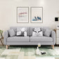 Contemporary Cotton Blend Tufted Slipcovered Sofa with Square Arm Light Gray Clearhalo 'Furniture' 'furniture_sofas' 'kitchen' 'kitchen_sofas' 'Living Room Furniture' 'Sofa' 'sofas' 4749410