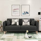 Contemporary Cotton Blend Tufted Slipcovered Sofa with Square Arm Dark Gray Clearhalo 'Furniture' 'furniture_sofas' 'kitchen' 'kitchen_sofas' 'Living Room Furniture' 'Sofa' 'sofas' 4749411