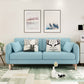 Contemporary Cotton Blend Tufted Slipcovered Sofa with Square Arm Green Clearhalo 'Furniture' 'furniture_sofas' 'kitchen' 'kitchen_sofas' 'Living Room Furniture' 'Sofa' 'sofas' 4749413