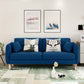 Contemporary Cotton Blend Tufted Slipcovered Sofa with Square Arm Dark Blue Clearhalo 'Furniture' 'furniture_sofas' 'kitchen' 'kitchen_sofas' 'Living Room Furniture' 'Sofa' 'sofas' 4749414