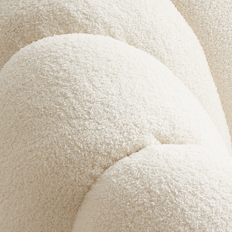 Contemporary Solid Color Curved Sofa with Sloped Arms for Bedroom Living Room Clearhalo 'furn' 'furn_sofas' 'Furniture' 'furniture_sofas' 'kitchen' 'kitchen_sofas' 'Living Room Furniture' 'Sofa' 'sofas' 4749461