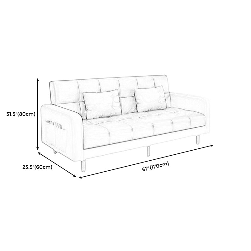 Transitional Modern Biscuit Back Sofa 31.5"High Square Arm Stain Resistant Sofa Clearhalo 'furn' 'furn_sofas' 'Furniture' 'furniture_sofas' 'kitchen' 'kitchen_sofas' 'Living Room Furniture' 'Sofa' 'sofas' 4749499
