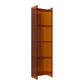 4/5-Shelf Glam Closed Back Standard Bookshelf Acrylic Vertical Bookshelf 15.7"L x 9.8"W x 59.8"H Coffee Clearhalo 'Bookcases' 'furn' 'furn_bookcases' 'Furniture' 'furniture_bookcases' 'kitchen' 'kitchen_bookcases' 'Living Room Furniture' 'Office Furniture' 4749573