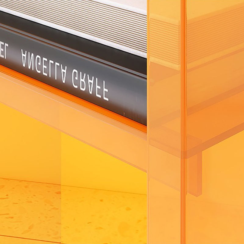 4/5-Shelf Glam Closed Back Standard Bookshelf Acrylic Vertical Bookshelf Clearhalo 'Bookcases' 'furn' 'furn_bookcases' 'Furniture' 'furniture_bookcases' 'kitchen' 'kitchen_bookcases' 'Living Room Furniture' 'Office Furniture' 4749581