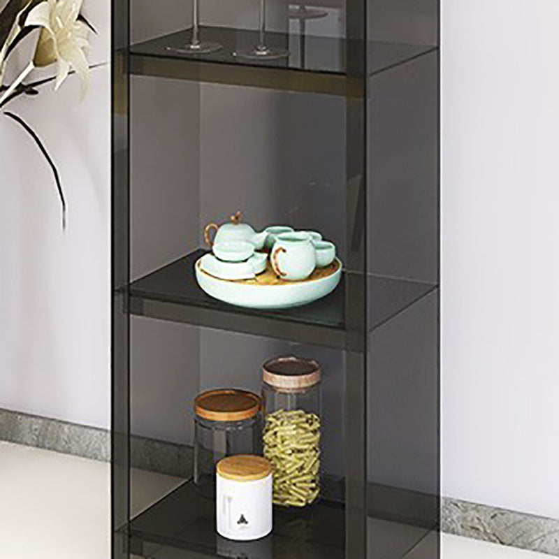 4/5-Shelf Glam Closed Back Standard Bookshelf Acrylic Vertical Bookshelf Clearhalo 'Bookcases' 'furn' 'furn_bookcases' 'Furniture' 'furniture_bookcases' 'kitchen' 'kitchen_bookcases' 'Living Room Furniture' 'Office Furniture' 4749583