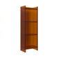4/5-Shelf Glam Closed Back Standard Bookshelf Acrylic Vertical Bookshelf 15.7"L x 9.8"W x 46.5"H Coffee Clearhalo 'Bookcases' 'furn' 'furn_bookcases' 'Furniture' 'furniture_bookcases' 'kitchen' 'kitchen_bookcases' 'Living Room Furniture' 'Office Furniture' 4749586