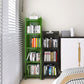 4/5-Shelf Glam Closed Back Standard Bookshelf Acrylic Vertical Bookshelf Clearhalo 'Bookcases' 'furn' 'furn_bookcases' 'Furniture' 'furniture_bookcases' 'kitchen' 'kitchen_bookcases' 'Living Room Furniture' 'Office Furniture' 4749590