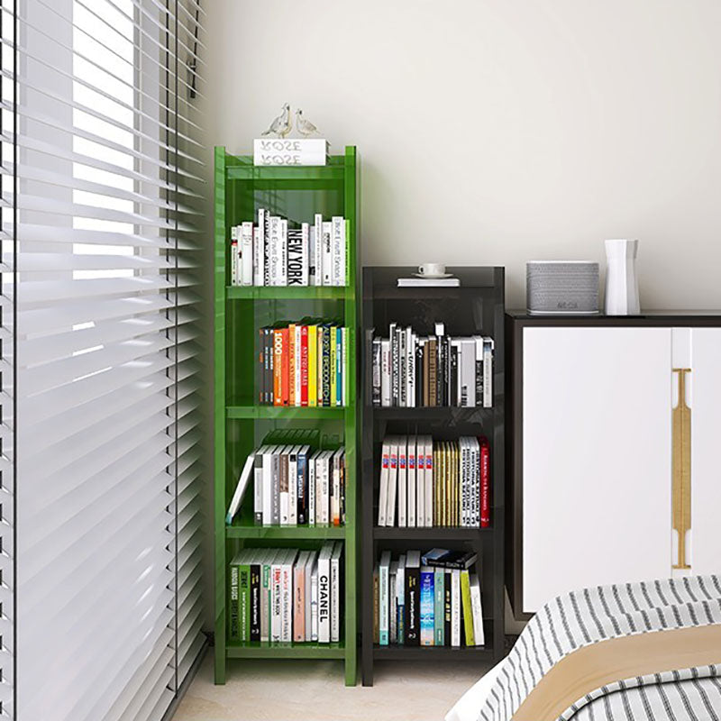 4/5-Shelf Glam Closed Back Standard Bookshelf Acrylic Vertical Bookshelf Clearhalo 'Bookcases' 'furn' 'furn_bookcases' 'Furniture' 'furniture_bookcases' 'kitchen' 'kitchen_bookcases' 'Living Room Furniture' 'Office Furniture' 4749590