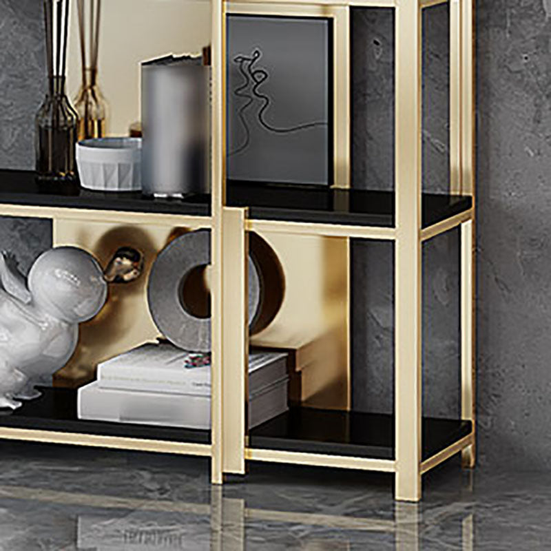 11.81"W 78.74"H Bookshelf Open Back Glam Style for Study Room Home Office Clearhalo 'Bookcases' 'furn' 'furn_bookcases' 'Furniture' 'furniture_bookcases' 'kitchen' 'kitchen_bookcases' 'Living Room Furniture' 'Office Furniture' 4749605