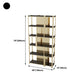 11.81"W 78.74"H Bookshelf Open Back Glam Style for Study Room Home Office Clearhalo 'Bookcases' 'furn' 'furn_bookcases' 'Furniture' 'furniture_bookcases' 'kitchen' 'kitchen_bookcases' 'Living Room Furniture' 'Office Furniture' 4749611