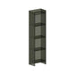 Vertical Acrylic Standard Bookshelf Closed Back Glam Bookshelf for Living Room 15.7"L x 9.8"W x 59.8"H Black Clearhalo 'Bookcases' 'furn' 'furn_bookcases' 'Furniture' 'furniture_bookcases' 'kitchen' 'kitchen_bookcases' 'Living Room Furniture' 'Office Furniture' 4749616
