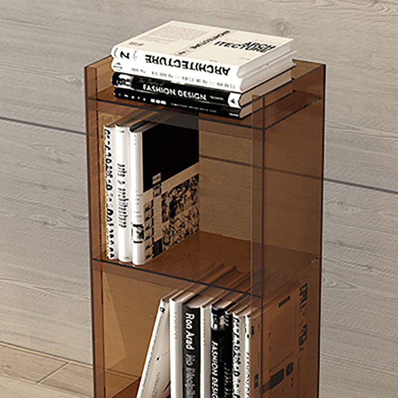 Vertical Acrylic Standard Bookshelf Closed Back Glam Bookshelf for Living Room Clearhalo 'Bookcases' 'furn' 'furn_bookcases' 'Furniture' 'furniture_bookcases' 'kitchen' 'kitchen_bookcases' 'Living Room Furniture' 'Office Furniture' 4749622