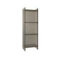 Vertical Acrylic Standard Bookshelf Closed Back Glam Bookshelf for Living Room 15.7"L x 9.8"W x 46.5"H Grey Clearhalo 'Bookcases' 'furn' 'furn_bookcases' 'Furniture' 'furniture_bookcases' 'kitchen' 'kitchen_bookcases' 'Living Room Furniture' 'Office Furniture' 4749630