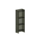Vertical Acrylic Standard Bookshelf Closed Back Glam Bookshelf for Living Room 15.7"L x 9.8"W x 46.5"H Black Clearhalo 'Bookcases' 'furn' 'furn_bookcases' 'Furniture' 'furniture_bookcases' 'kitchen' 'kitchen_bookcases' 'Living Room Furniture' 'Office Furniture' 4749638