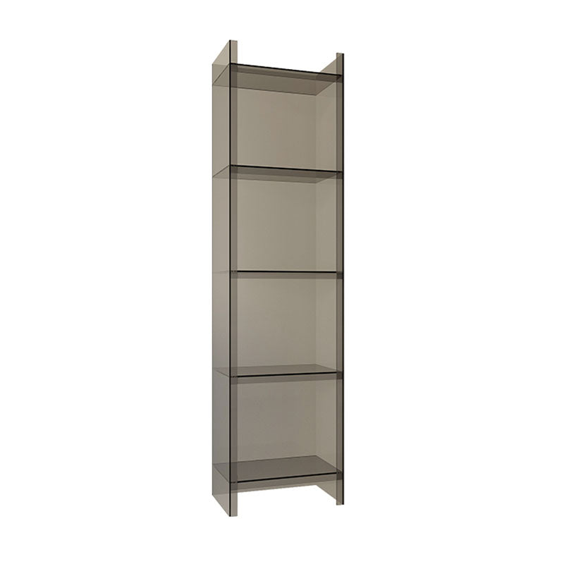 Acrylic Vertical Standard Bookshelf Glam Closed Back Bookshelf Clearhalo 'Bookcases' 'furn' 'furn_bookcases' 'Furniture' 'furniture_bookcases' 'kitchen' 'kitchen_bookcases' 'Living Room Furniture' 'Office Furniture' 4749652