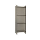 Acrylic Vertical Standard Bookshelf Glam Closed Back Bookshelf 15.7"L x 9.8"W x 46.5"H Smoke Gray Clearhalo 'Bookcases' 'furn' 'furn_bookcases' 'Furniture' 'furniture_bookcases' 'kitchen' 'kitchen_bookcases' 'Living Room Furniture' 'Office Furniture' 4749659
