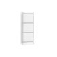 Acrylic Vertical Standard Bookshelf Glam Closed Back Bookshelf 15.7"L x 9.8"W x 46.5"H Clear Clearhalo 'Bookcases' 'furn' 'furn_bookcases' 'Furniture' 'furniture_bookcases' 'kitchen' 'kitchen_bookcases' 'Living Room Furniture' 'Office Furniture' 4749665