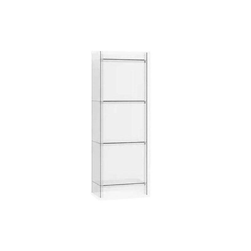 Acrylic Vertical Standard Bookshelf Glam Closed Back Bookshelf 15.7"L x 9.8"W x 46.5"H Clear Clearhalo 'Bookcases' 'furn' 'furn_bookcases' 'Furniture' 'furniture_bookcases' 'kitchen' 'kitchen_bookcases' 'Living Room Furniture' 'Office Furniture' 4749665