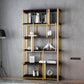 78.74"H Bookcase Glam Style Open Back Bookshelf for Office Study Room Home Clearhalo 'Bookcases' 'furn' 'furn_bookcases' 'Furniture' 'furniture_bookcases' 'kitchen' 'kitchen_bookcases' 'Living Room Furniture' 'Office Furniture' 4749674
