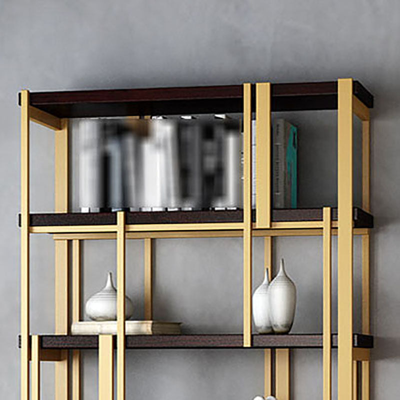 78.74"H Bookcase Glam Style Open Back Bookshelf for Office Study Room Home Clearhalo 'Bookcases' 'furn' 'furn_bookcases' 'Furniture' 'furniture_bookcases' 'kitchen' 'kitchen_bookcases' 'Living Room Furniture' 'Office Furniture' 4749677
