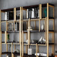 78.74"H Bookcase Glam Style Open Back Bookshelf for Office Study Room Home Clearhalo 'Bookcases' 'furn' 'furn_bookcases' 'Furniture' 'furniture_bookcases' 'kitchen' 'kitchen_bookcases' 'Living Room Furniture' 'Office Furniture' 4749679