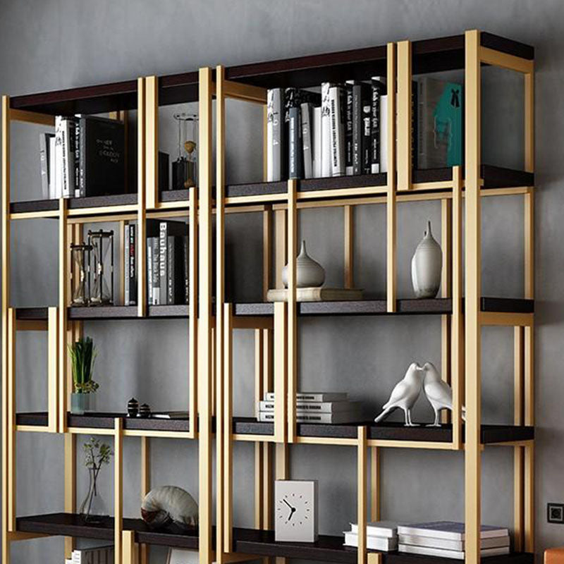 78.74"H Bookcase Glam Style Open Back Bookshelf for Office Study Room Home Clearhalo 'Bookcases' 'furn' 'furn_bookcases' 'Furniture' 'furniture_bookcases' 'kitchen' 'kitchen_bookcases' 'Living Room Furniture' 'Office Furniture' 4749679