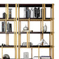 78.74"H Bookcase Glam Style Open Back Bookshelf for Office Study Room Home Clearhalo 'Bookcases' 'furn' 'furn_bookcases' 'Furniture' 'furniture_bookcases' 'kitchen' 'kitchen_bookcases' 'Living Room Furniture' 'Office Furniture' 4749680