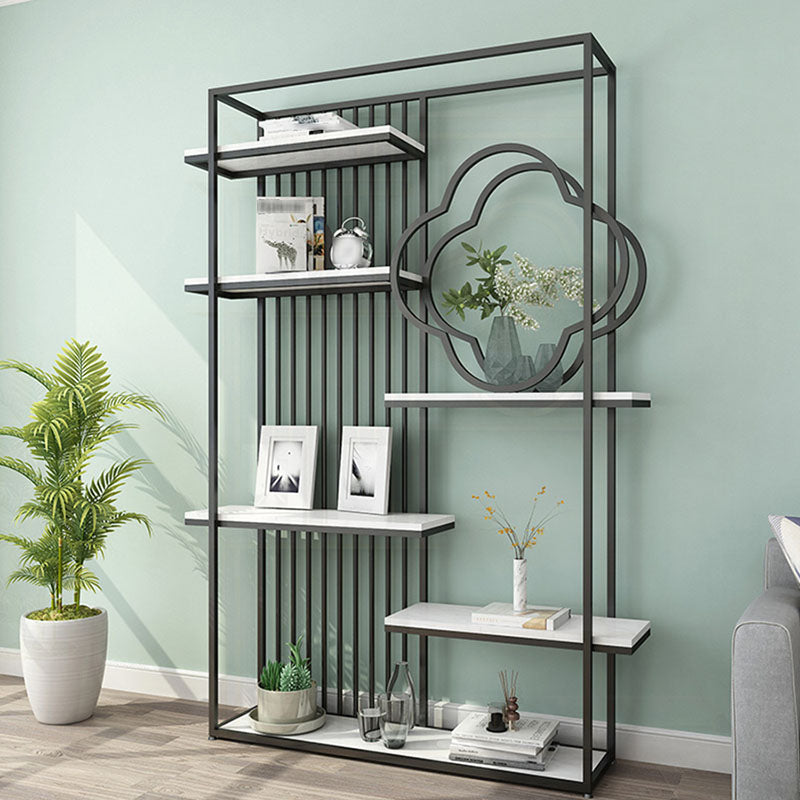 11.81"W Bookcase Glam Style Open Back Bookshelf for Office Study Room Home Clearhalo 'Bookcases' 'furn' 'furn_bookcases' 'Furniture' 'furniture_bookcases' 'kitchen' 'kitchen_bookcases' 'Living Room Furniture' 'Office Furniture' 4749719