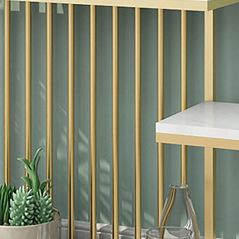 11.81"W Bookcase Glam Style Open Back Bookshelf for Office Study Room Home Clearhalo 'Bookcases' 'furn' 'furn_bookcases' 'Furniture' 'furniture_bookcases' 'kitchen' 'kitchen_bookcases' 'Living Room Furniture' 'Office Furniture' 4749725