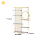 11.81"W Bookcase Glam Style Open Back Bookshelf for Office Study Room Home Clearhalo 'Bookcases' 'furn' 'furn_bookcases' 'Furniture' 'furniture_bookcases' 'kitchen' 'kitchen_bookcases' 'Living Room Furniture' 'Office Furniture' 4749740