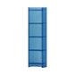 Acrylic Closed Back Standard Bookshelf Vertical Glam Bookshelf 15.7"L x 9.8"W x 59.8"H Blue Clearhalo 'Bookcases' 'furn' 'furn_bookcases' 'Furniture' 'furniture_bookcases' 'kitchen' 'kitchen_bookcases' 'Living Room Furniture' 'Office Furniture' 4749754