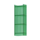 Acrylic Closed Back Standard Bookshelf Vertical Glam Bookshelf 15.7"L x 9.8"W x 46.5"H Green Clearhalo 'Bookcases' 'furn' 'furn_bookcases' 'Furniture' 'furniture_bookcases' 'kitchen' 'kitchen_bookcases' 'Living Room Furniture' 'Office Furniture' 4749757