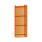 Acrylic Closed Back Standard Bookshelf Vertical Glam Bookshelf 15.7"L x 9.8"W x 46.5"H Orange Clearhalo 'Bookcases' 'furn' 'furn_bookcases' 'Furniture' 'furniture_bookcases' 'kitchen' 'kitchen_bookcases' 'Living Room Furniture' 'Office Furniture' 4749760