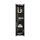 Acrylic Closed Back Standard Bookshelf Vertical Glam Bookshelf 15.7"L x 9.8"W x 59.8"H Grey Clearhalo 'Bookcases' 'furn' 'furn_bookcases' 'Furniture' 'furniture_bookcases' 'kitchen' 'kitchen_bookcases' 'Living Room Furniture' 'Office Furniture' 4749764
