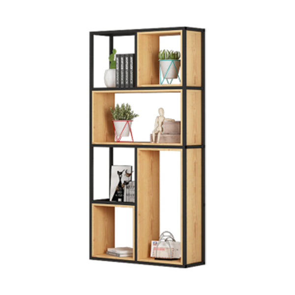 9.84"W Bookshelf Industrial Style Open Back Bookcase for Home and Office 31.5"L x 9.8"W x 63"H Clearhalo 'Bookcases' 'furn' 'furn_bookcases' 'Furniture' 'furniture_bookcases' 'kitchen' 'kitchen_bookcases' 'Living Room Furniture' 'Office Furniture' 4749770