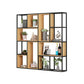 9.84"W Bookshelf Industrial Style Open Back Bookcase for Home and Office 63"L x 9.8"W x 63"H Clearhalo 'Bookcases' 'furn' 'furn_bookcases' 'Furniture' 'furniture_bookcases' 'kitchen' 'kitchen_bookcases' 'Living Room Furniture' 'Office Furniture' 4749773