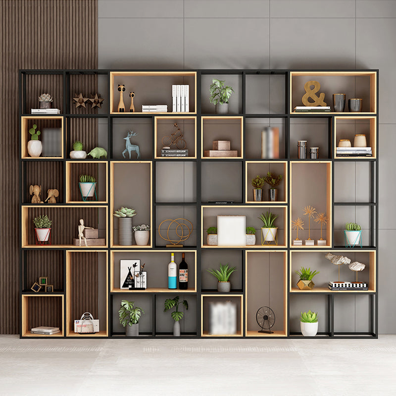9.84"W Bookshelf Industrial Style Open Back Bookcase for Home and Office Clearhalo 'Bookcases' 'furn' 'furn_bookcases' 'Furniture' 'furniture_bookcases' 'kitchen' 'kitchen_bookcases' 'Living Room Furniture' 'Office Furniture' 4749774