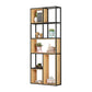 9.84"W Bookshelf Industrial Style Open Back Bookcase for Home and Office 31.5"L x 9.8"W x 78.7"H Clearhalo 'Bookcases' 'furn' 'furn_bookcases' 'Furniture' 'furniture_bookcases' 'kitchen' 'kitchen_bookcases' 'Living Room Furniture' 'Office Furniture' 4749776