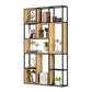 9.84"W Bookshelf Industrial Style Open Back Bookcase for Home and Office 47.2"L x 9.8"W x 78.7"H Clearhalo 'Bookcases' 'furn' 'furn_bookcases' 'Furniture' 'furniture_bookcases' 'kitchen' 'kitchen_bookcases' 'Living Room Furniture' 'Office Furniture' 4749777
