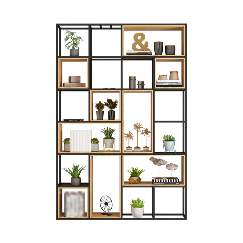 9.84"W Bookshelf Industrial Style Open Back Bookcase for Home and Office Clearhalo 'Bookcases' 'furn' 'furn_bookcases' 'Furniture' 'furniture_bookcases' 'kitchen' 'kitchen_bookcases' 'Living Room Furniture' 'Office Furniture' 4749778