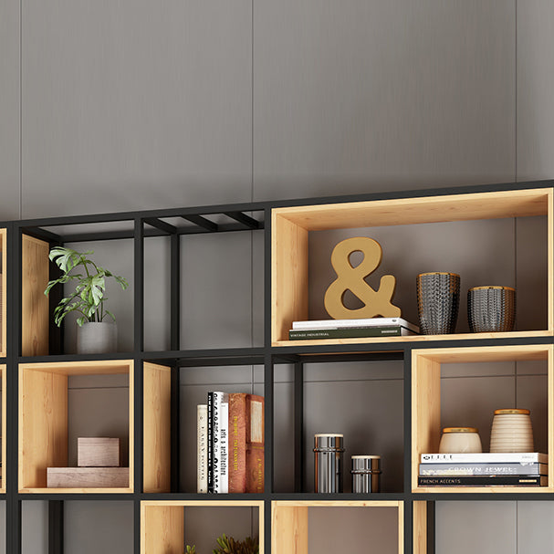 9.84"W Bookshelf Industrial Style Open Back Bookcase for Home and Office Clearhalo 'Bookcases' 'furn' 'furn_bookcases' 'Furniture' 'furniture_bookcases' 'kitchen' 'kitchen_bookcases' 'Living Room Furniture' 'Office Furniture' 4749780