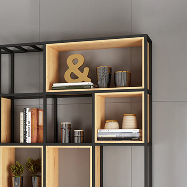 9.84"W Bookshelf Industrial Style Open Back Bookcase for Home and Office Clearhalo 'Bookcases' 'furn' 'furn_bookcases' 'Furniture' 'furniture_bookcases' 'kitchen' 'kitchen_bookcases' 'Living Room Furniture' 'Office Furniture' 4749783