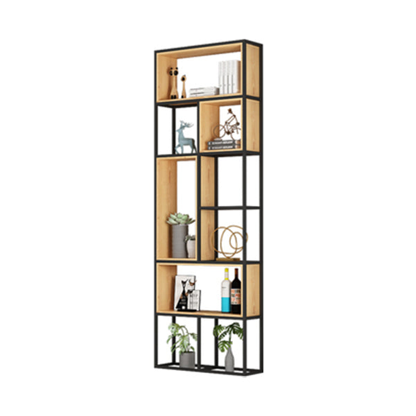 9.84"W Bookshelf Industrial Style Open Back Bookcase for Home and Office 31.5"L x 9.8"W x 94.5"H Clearhalo 'Bookcases' 'furn' 'furn_bookcases' 'Furniture' 'furniture_bookcases' 'kitchen' 'kitchen_bookcases' 'Living Room Furniture' 'Office Furniture' 4749785